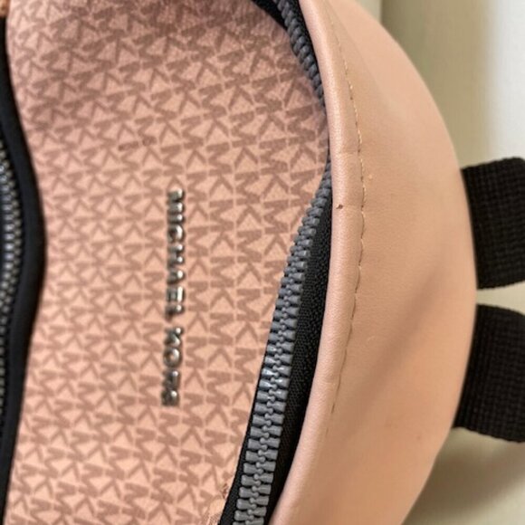 MICHAEL KORS Blush Pink Logo Monogram Backpack main image 7